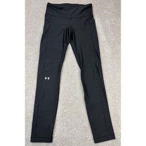 Under Armour Running Leggings Women's MEDIUM Athleisure Stretch Pants Black